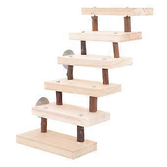 Klein dier houten ladder platform kooi brug cavia habitat klimmen speelgoed