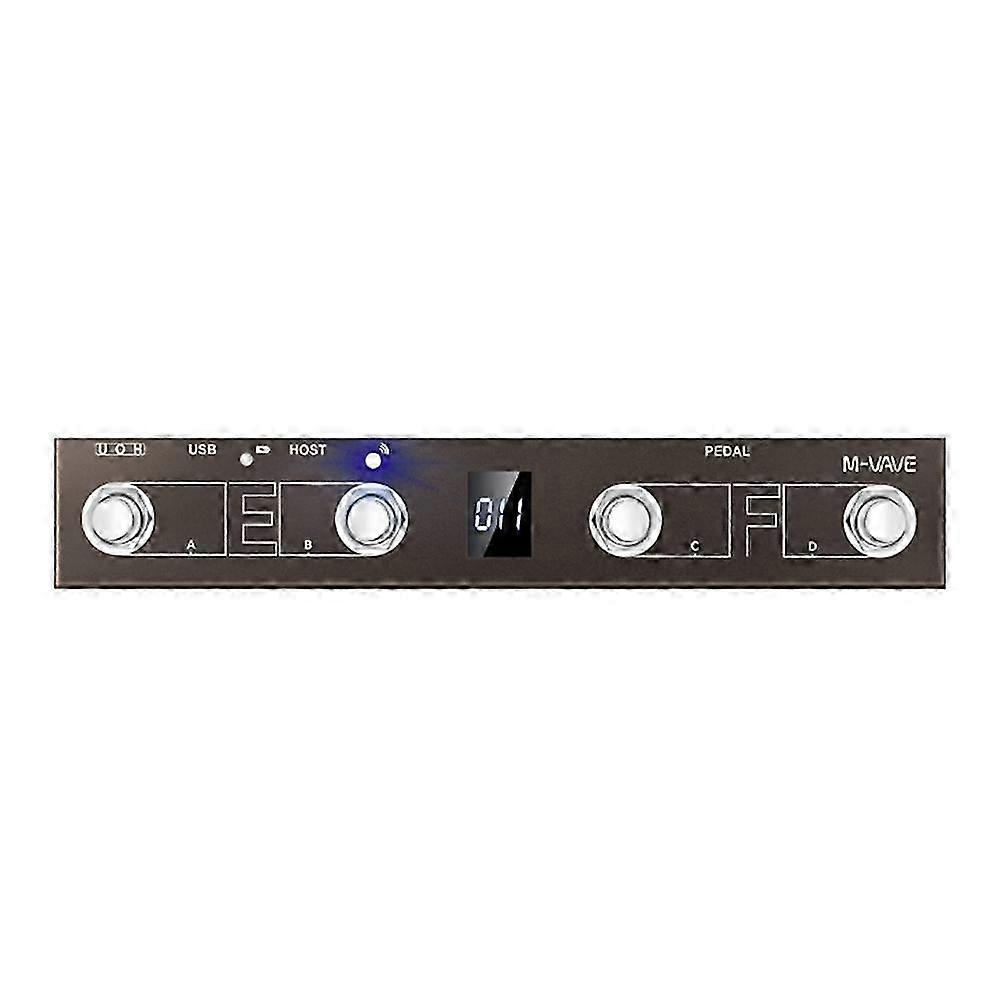 M-Vave Wireless MIDI Controller Pro Keyboard Page Turner Foot Switch Support MIDI Host Interface Control Function Brown