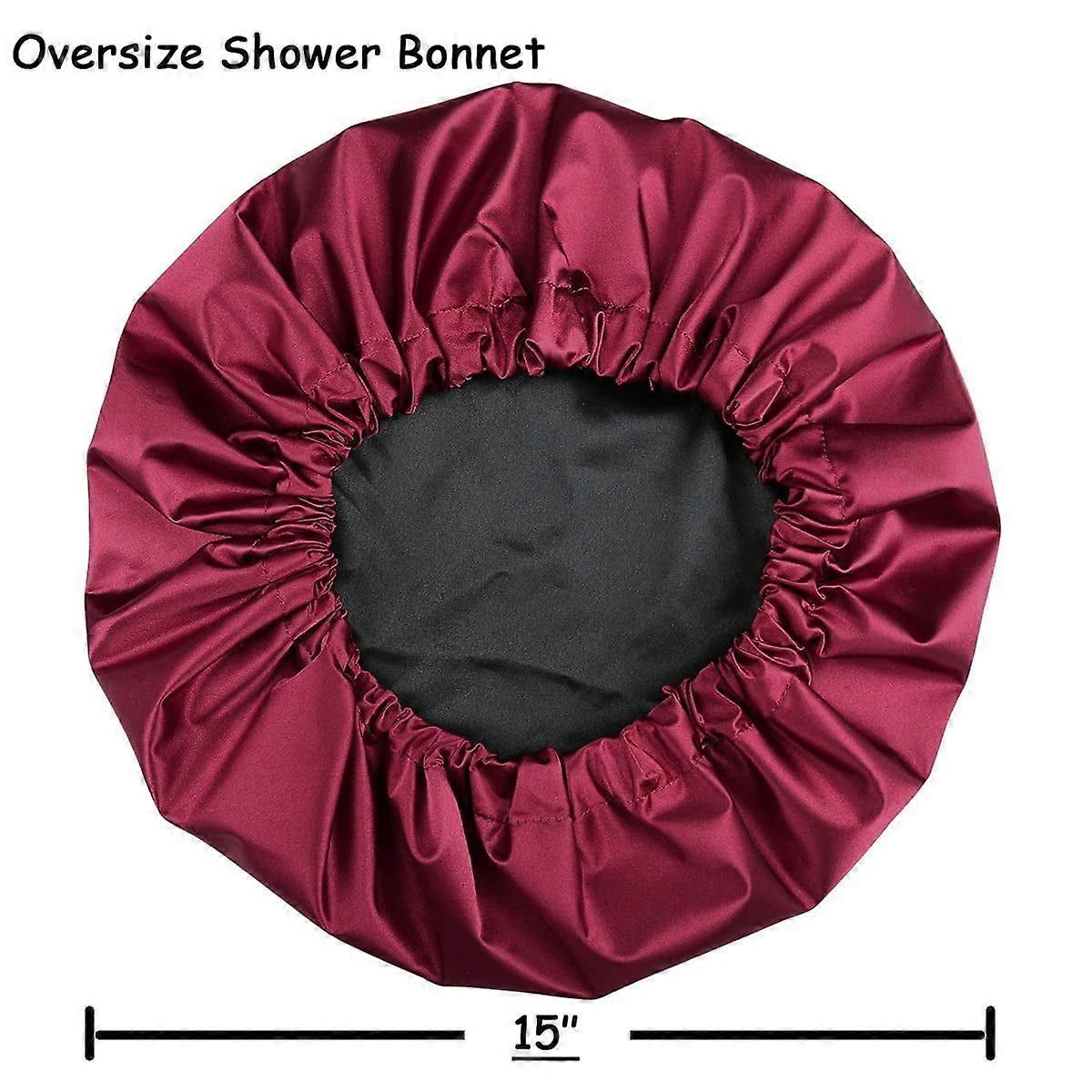 Waterproof Shower Cap for Extra Large Women's Long Dreadlocks Braids