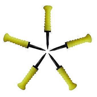 5Pcs Golfs Tees Driver Training Accessory Golfs Castles Tees Golfs Tees Castles Tees Golfs Base Golfs Support Tees  Yellow
