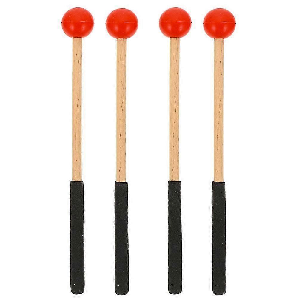 2 Pairs Drum Percussion Mallets Compatible with Marimba Xylophone Instrument