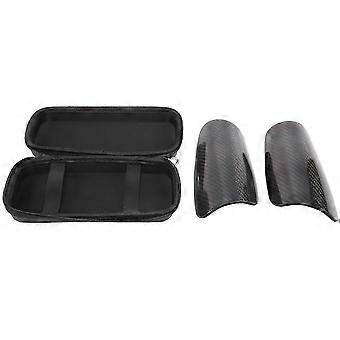 Carbon Fiber Shin Guards with Carry Case Breathable Professional Hard Shin Pad for Kid,Youth,Adult