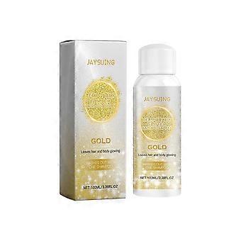 Hair and Body Glitter Spray, Silver/Gold Glitter Spray Loose Sparkle Powder Makeup for Body Highlighter