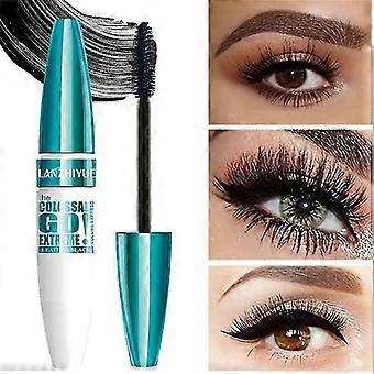 Vattenfast mascara, svart mascara för extra definition och volym, långvarig och kladdfri mascara, långa ögonfransar, volymgivande och lockande ögonmakeup