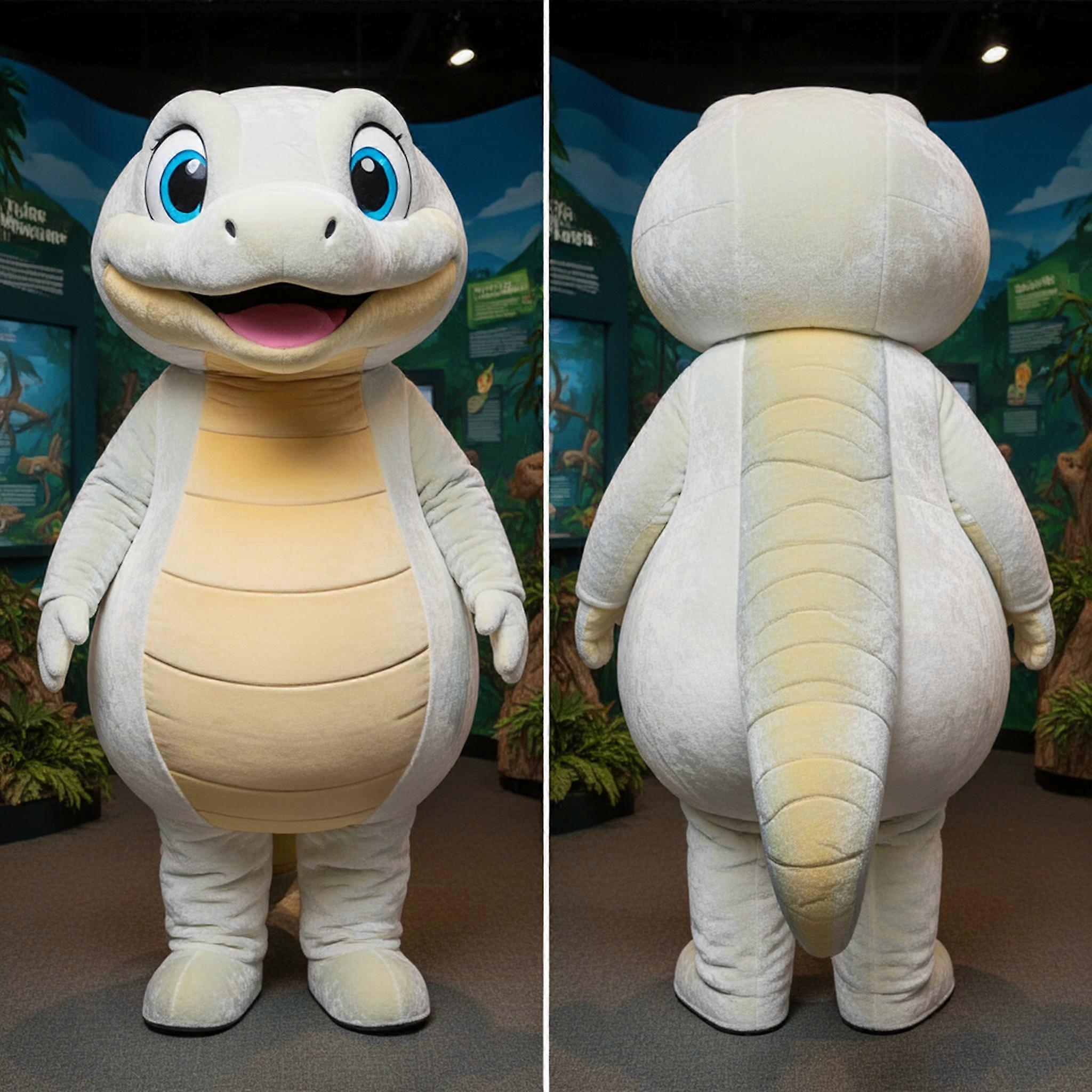 MASTICOT Ivory Padded Titanoboa Mascot