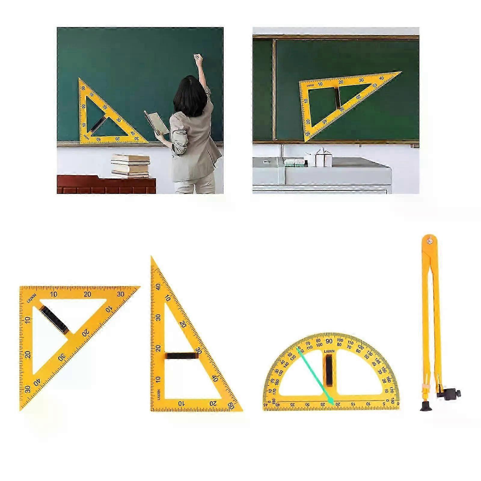 For    Multifunction Teaching Ruler Math Geometry Ruler For     Drafting Classroom-JXLGV
