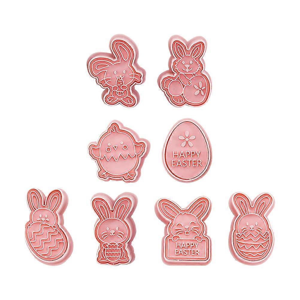 DIY Biscuit Mold Easter Cookie Embossing Mold Kit with 8Pcs Molds