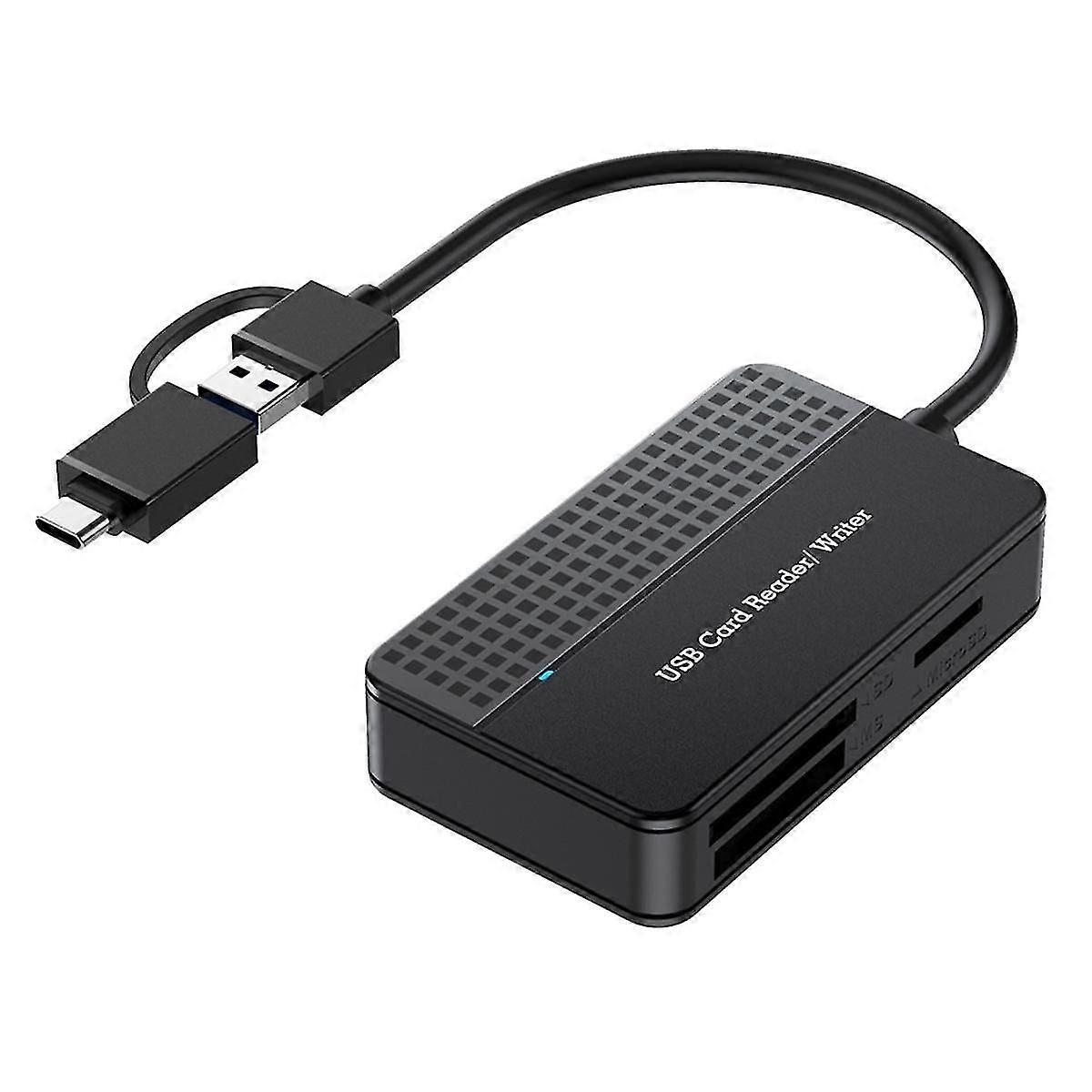 Reader 4-in-1, Tf Sd Ms Card Reader Multi Card Adapter External For Computer Camera Usb 3.0 Usb C