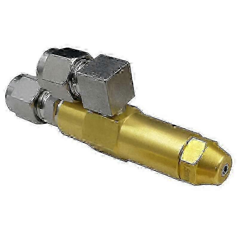 Fuel burner nozzle compatible with efficient oil atomization