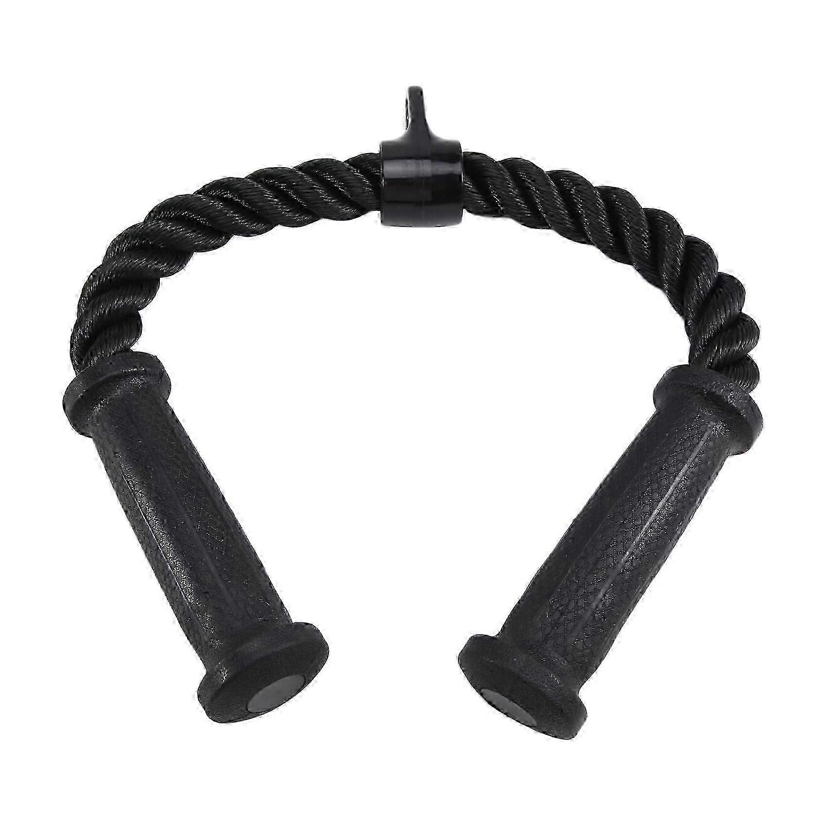 Rope Cable Attachment compatible with Gym Rope Pull-Down Attachment with Rubber Handles Exercise Machine Attachments