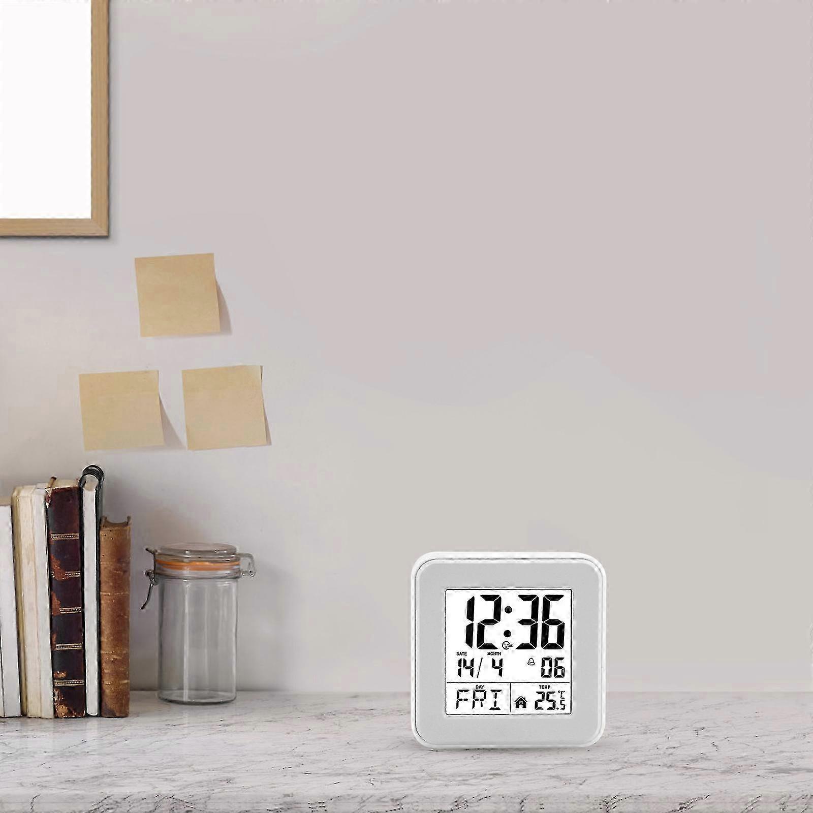Compact Temp-Display Alarm Clock