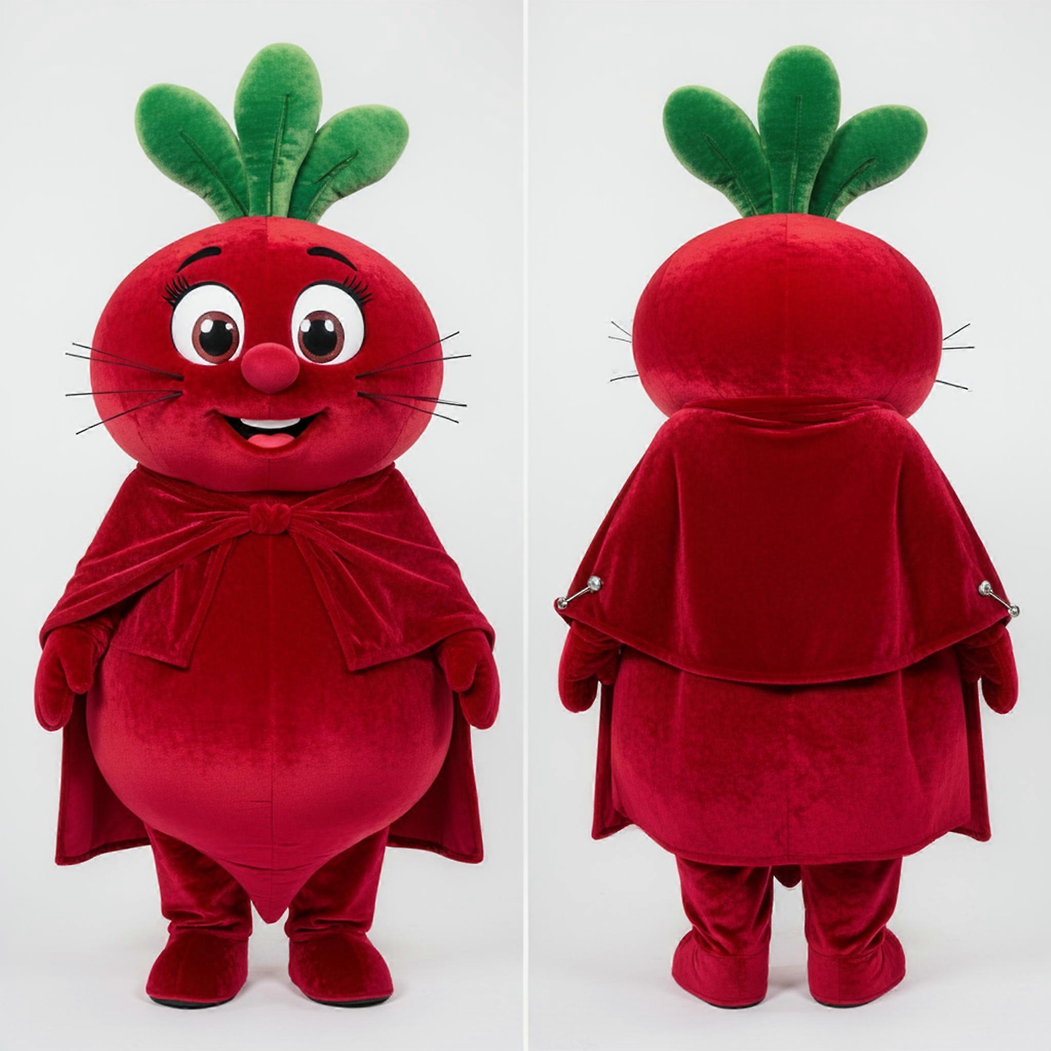 MASTICOT Crimson Rounded Turnip Mascot