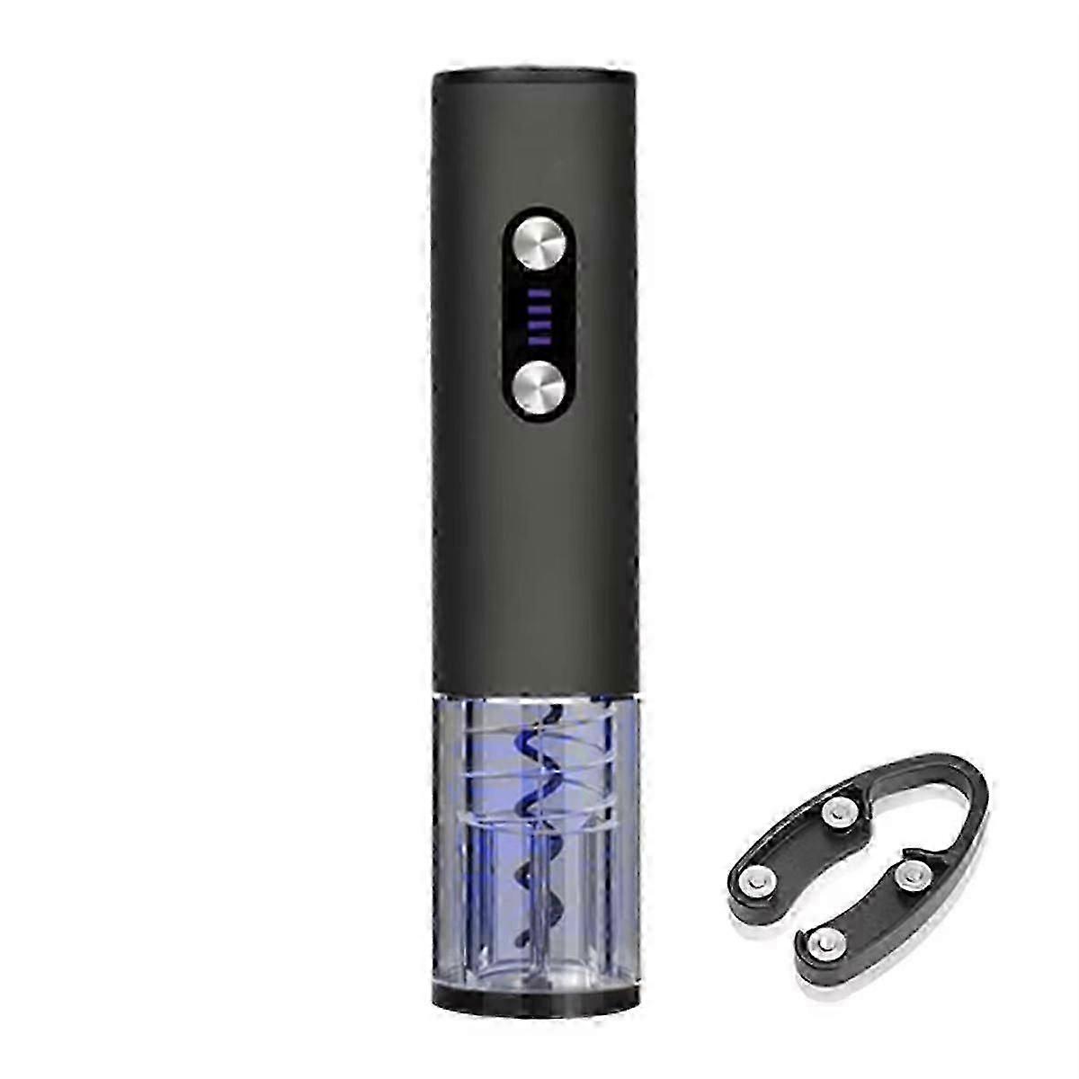 hard Rechargeable Electric Wine Opener Set - Automatic Corkscrew with Foil Cutter. Ideal compatible with parties. Bar. Kitchen Use high quality