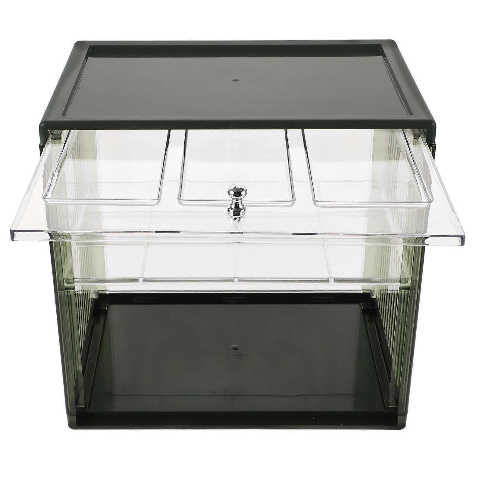 Double Layer Bread Storage Box for Kitchen Countertop Bread Keeper