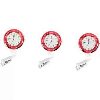 3pcs Fashionable Brooch Watch Nurse Pocket Watch Pin Design for Women Doctor for Nurses Day Nursing Occasion