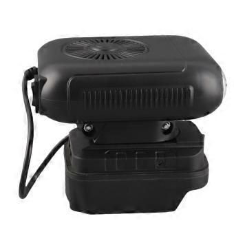 Battery Powered Heater 90 Degree Flip 2 Temperatures 2xUSB Portable Space Heater for BL1830 BL1850 BL1840 BL1845 BL1815