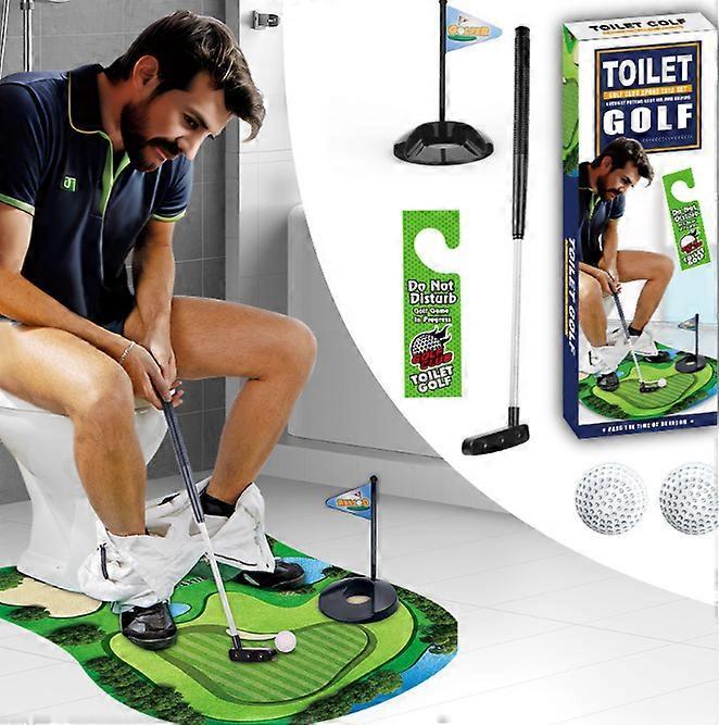 Toilet Golf Set Compact Putt Game