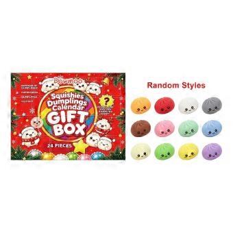 Christmas Squishy Gift Box Slow Rising Squeeze Toy for Stress Relief, Soft Desk Ornament for Holiday Play, 26-27