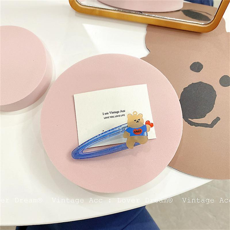 Retro Candy Bear Épingle à cheveux Version coréenne Polyvalent Acrylique Épingle à cheveux Style Fille Amour Ours Épingle à cheveux