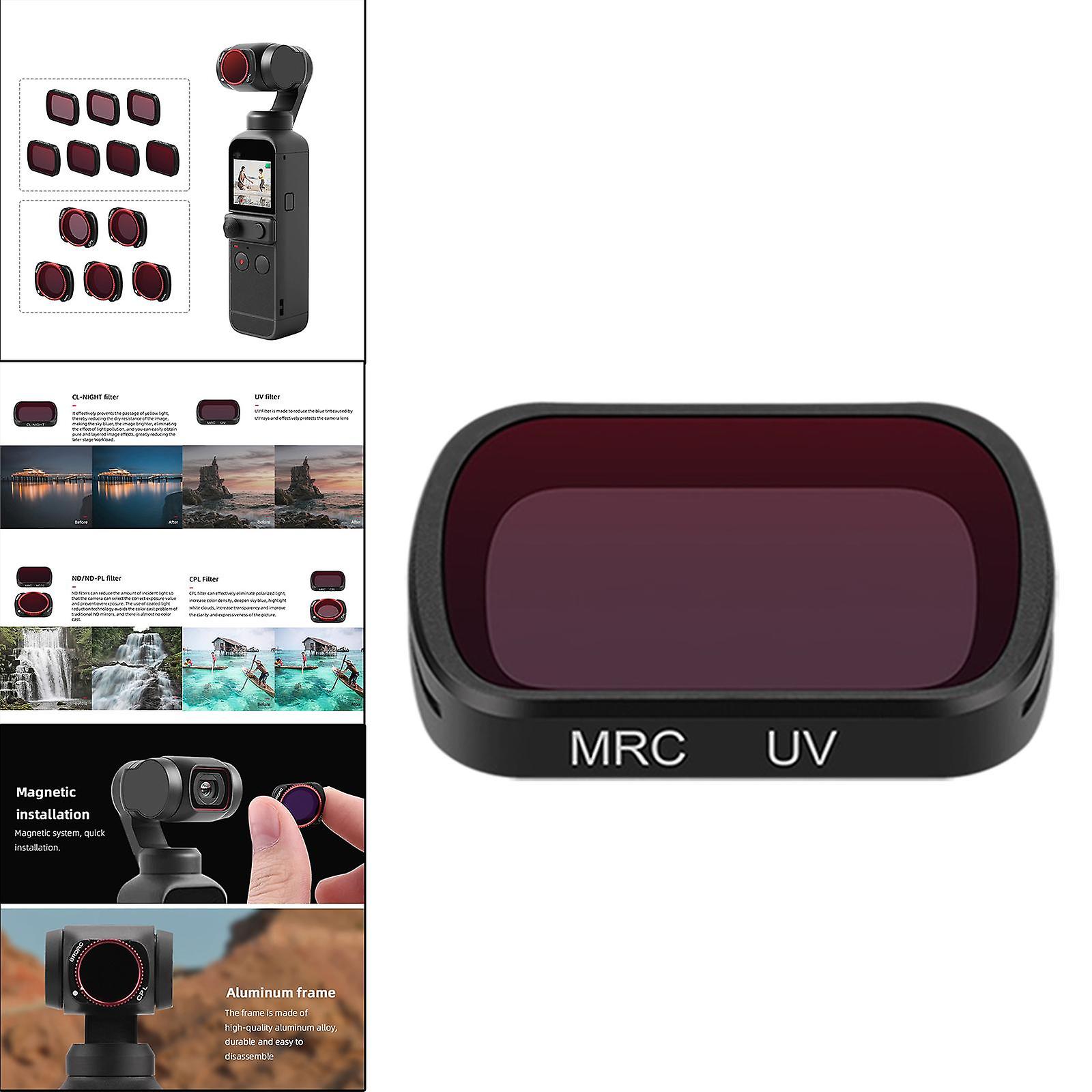 Optiskt linsfilter för DJI POCKET 2 Snabbinstallation UV