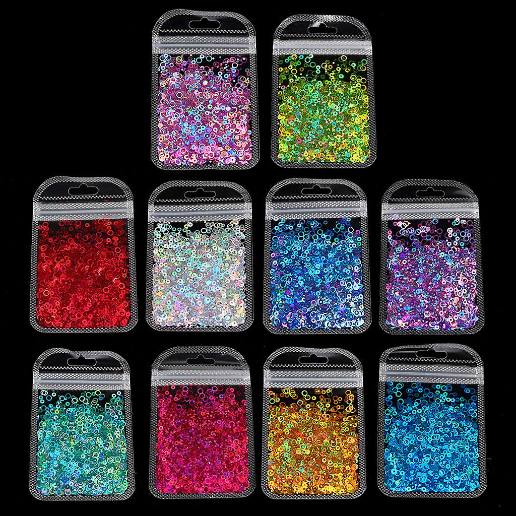 きらめくカラフルな紙吹雪キラキラDIYアートフェスティバルフェイスアート化粧品クラフト