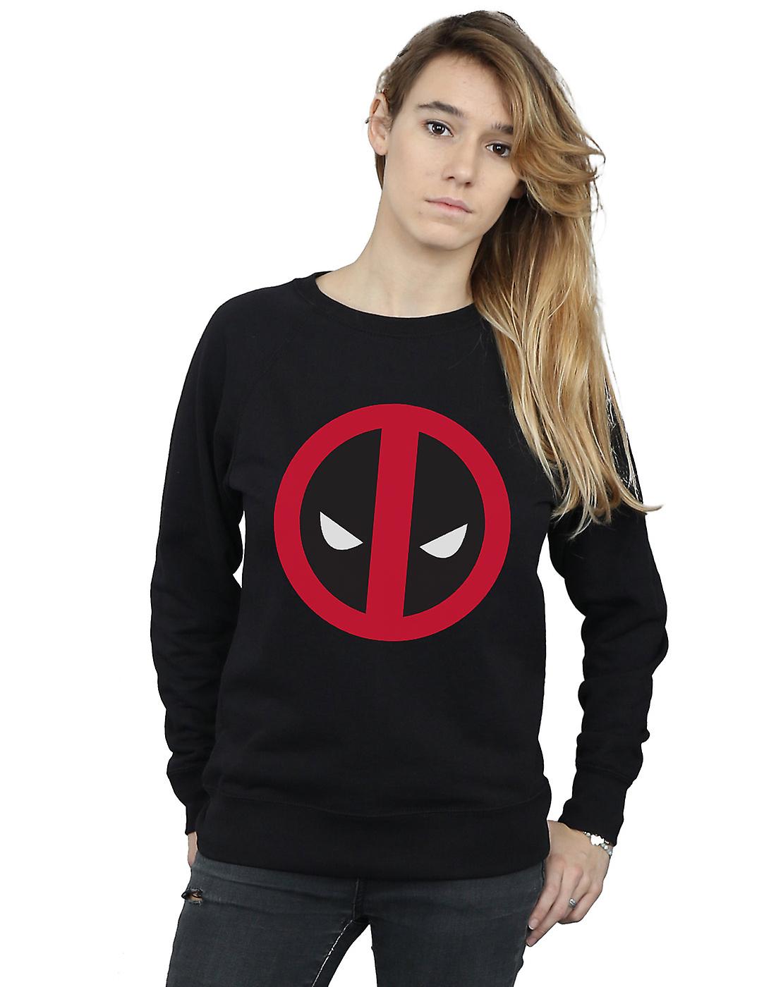 Marvel Women's Deadpool Large Clean Logo Sweatshirt