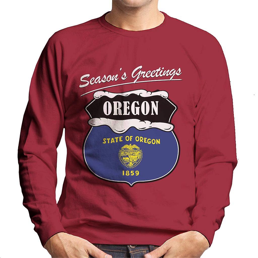 Seasons Greetings Oregon mannen Sweatshirt