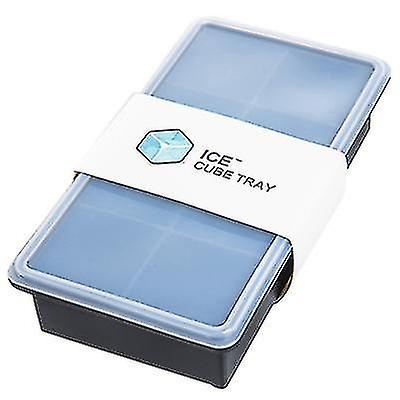 8 grilles Silicone Ice Cube Tray Tool avec couvercle