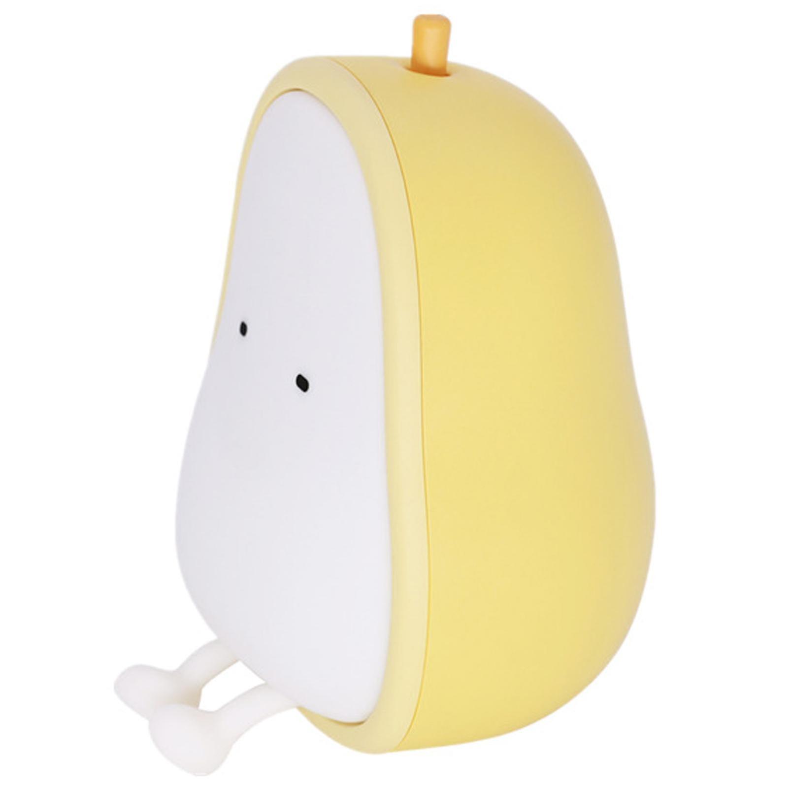 Children's Student Table Lamp Silicone Pear With Night Lamp Bedside Lamp Usb Charging Induction Lamp