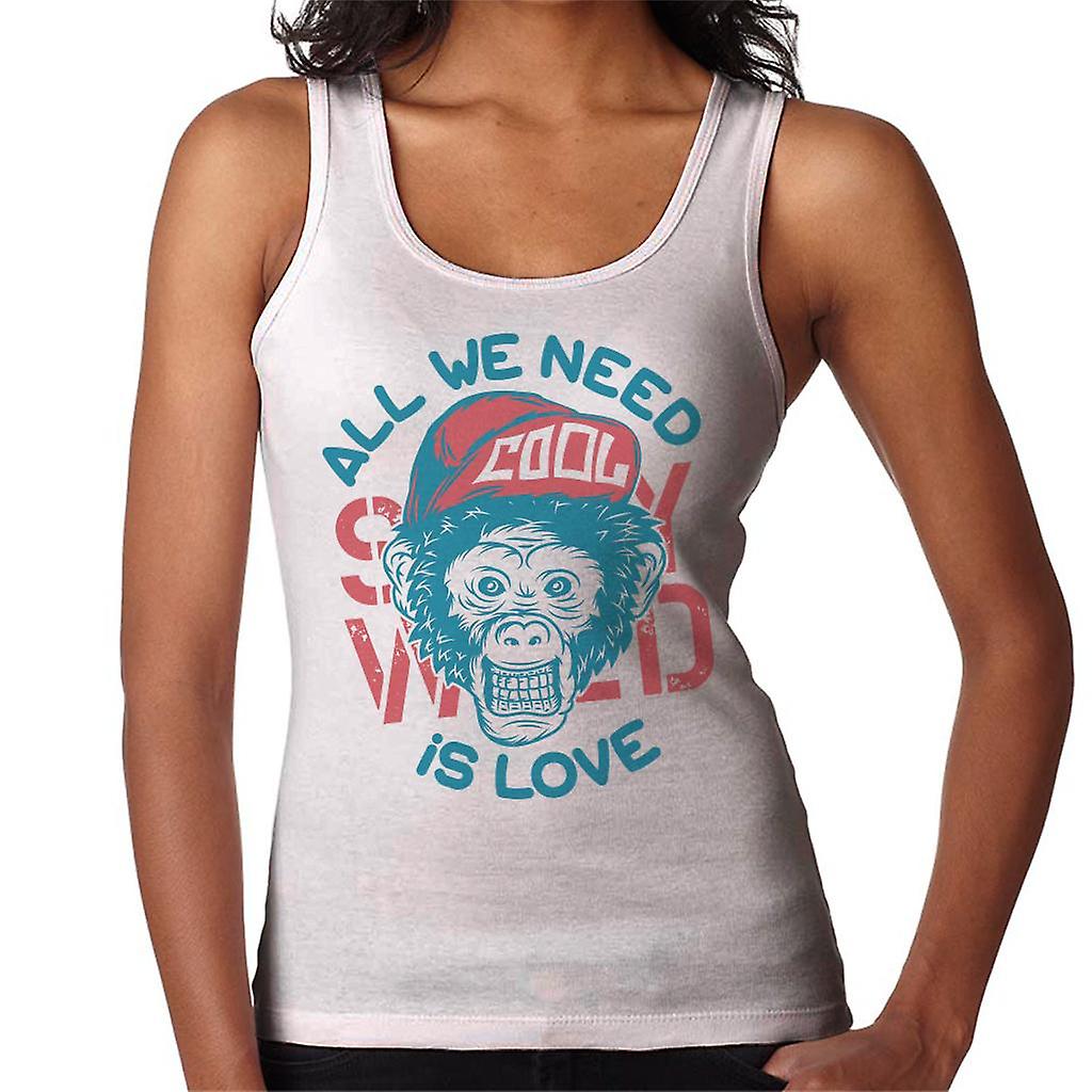 All We Need Is Love Monkey Women's Vest