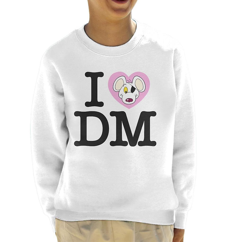 Danger Mouse I Love DM Kid's Sweatshirt