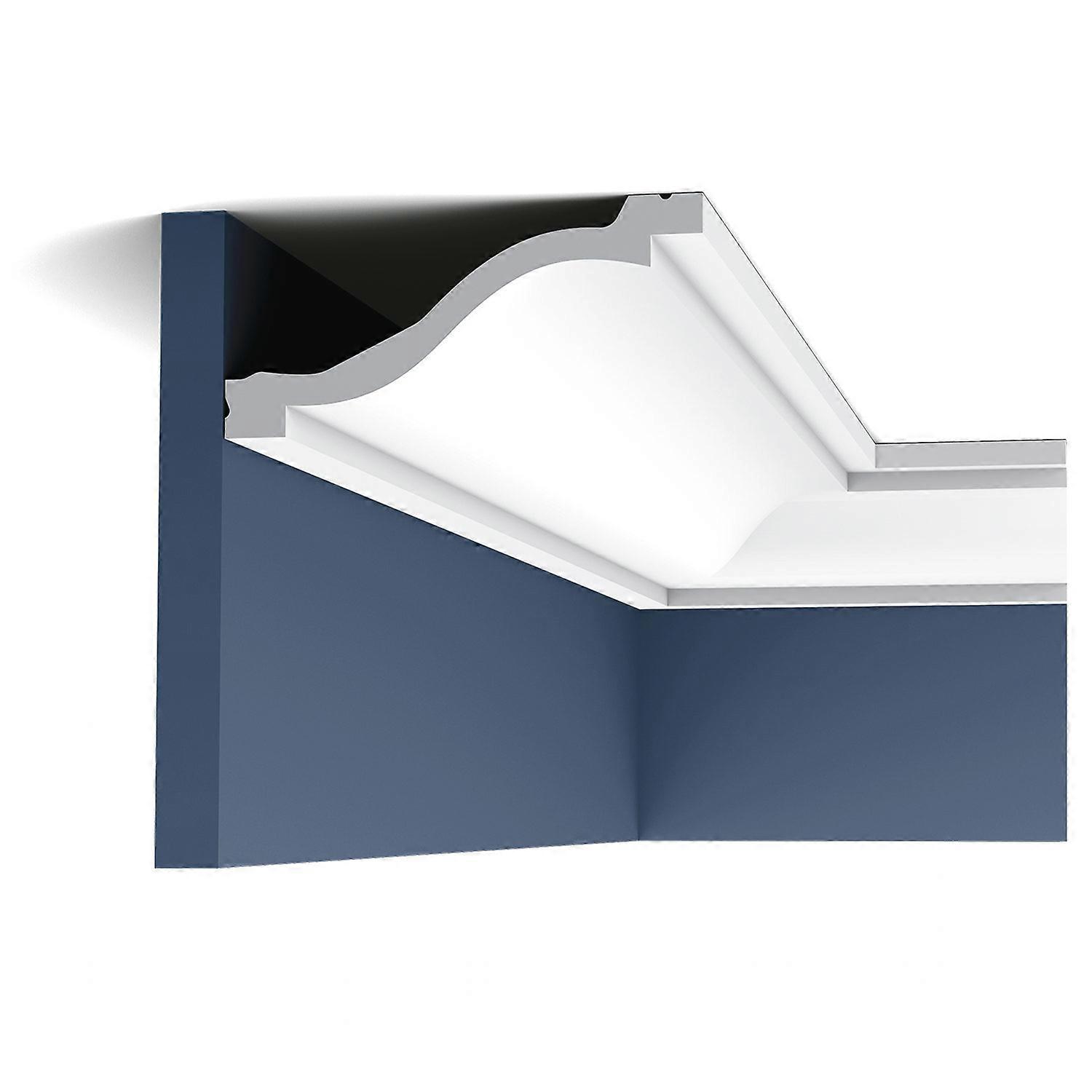 Orac Decor 1 x Cornice moulding C331 LUXXUS white Purotouch® pre-primed lightweight, sturdy, dimensionally stable