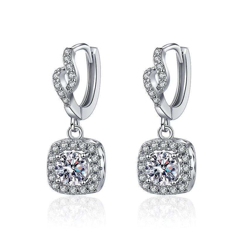 S925 Sterling Silver Moissanite Earrings