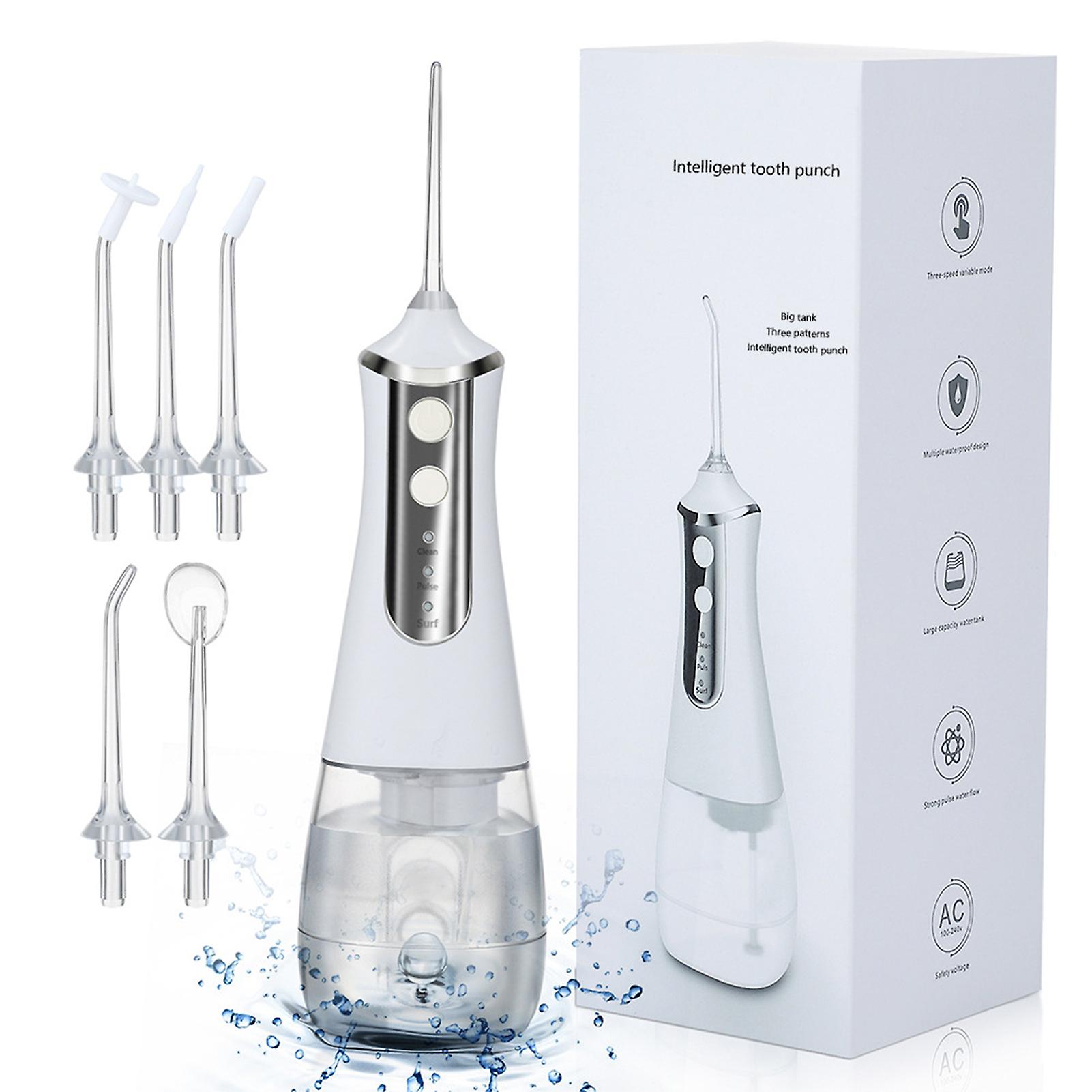 Portable Rechargeable 3-speed Tooth Rinser Waterproof High-pressure Water Tooth Rinser For Everyday Home Teeth Care