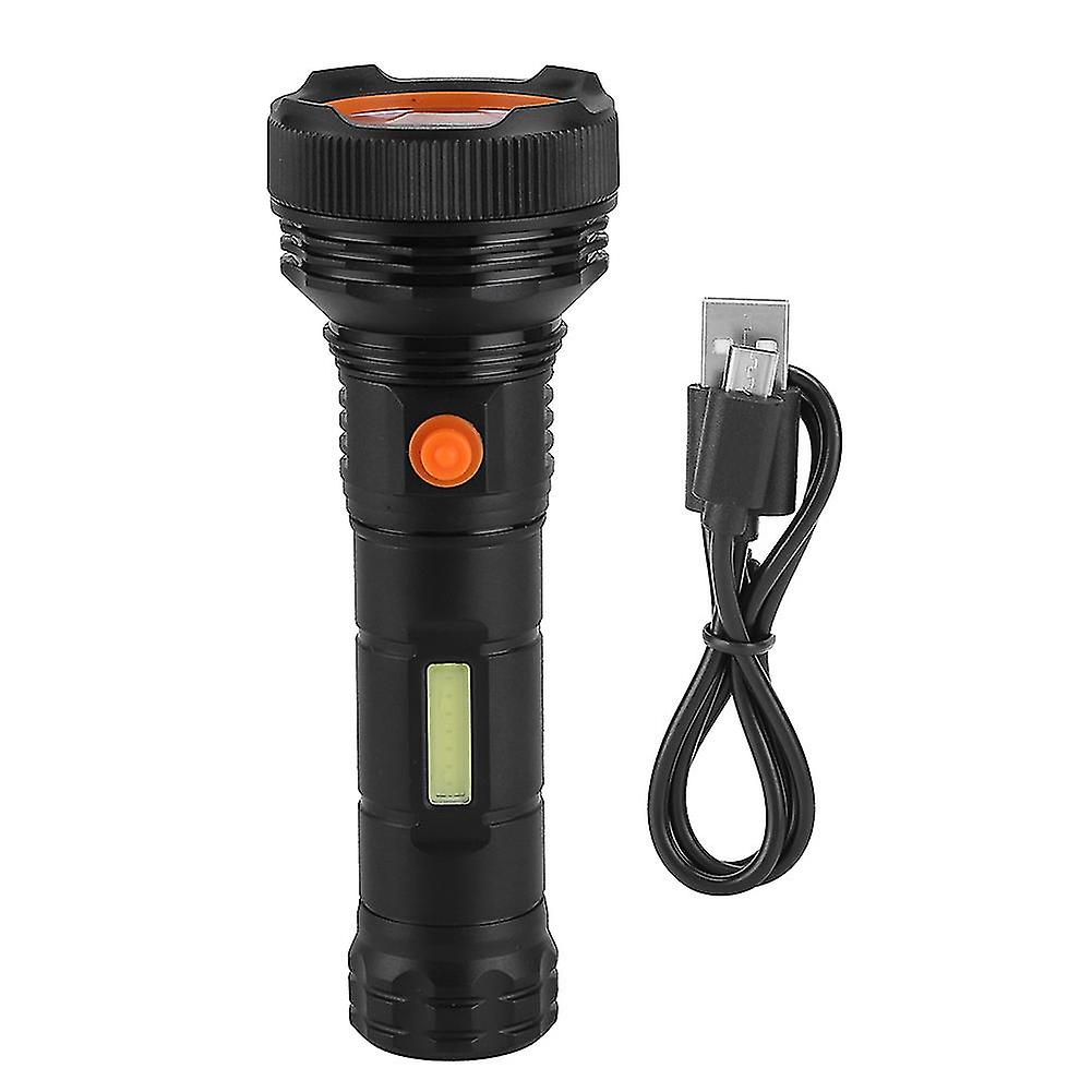 Flashlight Super Bright Portable USB Charging Multi‑Functional Waterproof Flashlight