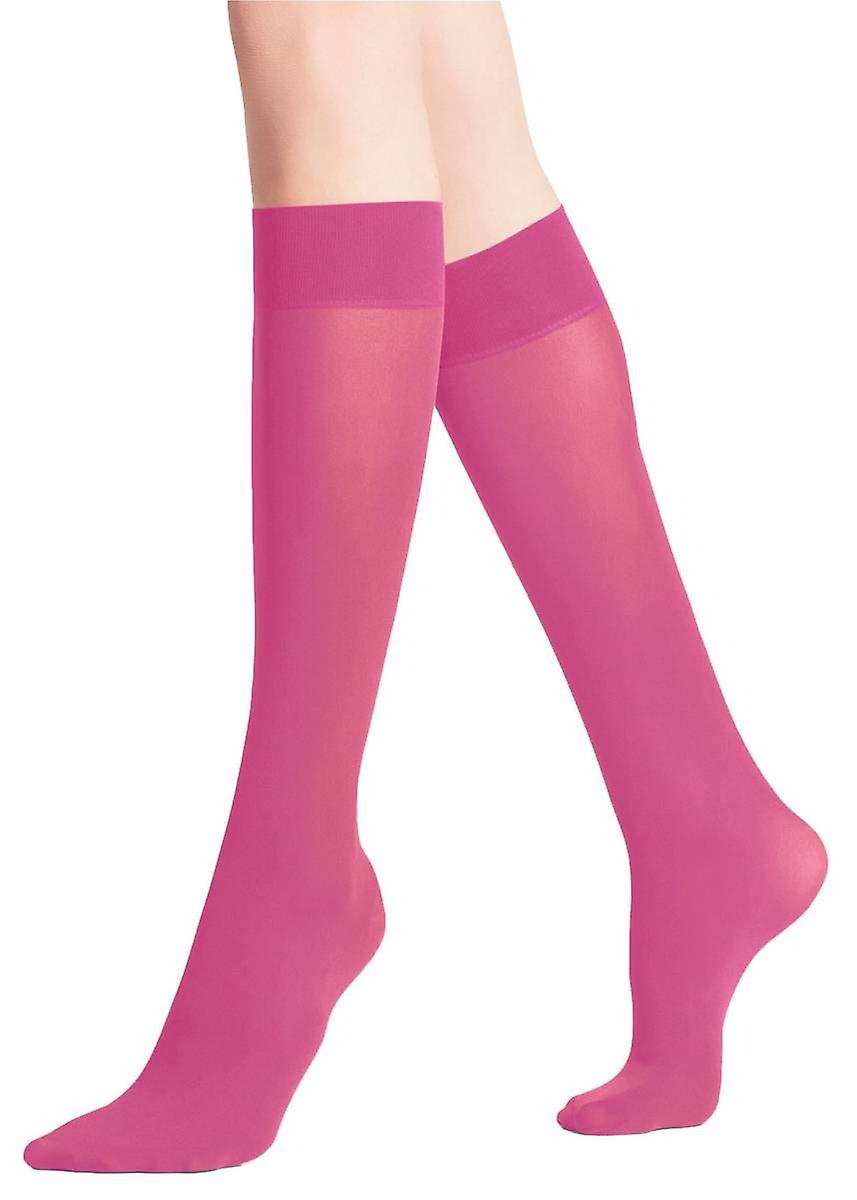 Falke Pure Matt 50 Denier Knee High Tights - Pink