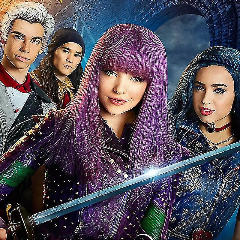 Descendants 2 Mal Wigs Purple Up Wigs