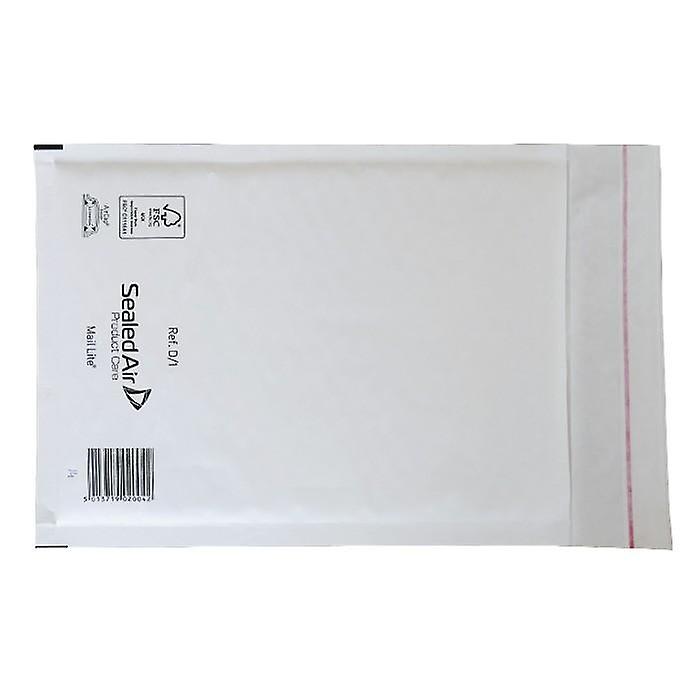 20 white bubble-padded envelopes 26 x 18 cm