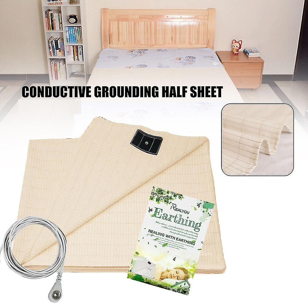 Bed Earthing Sheet Grounding Sheet Mat & Conductive Copper Cord + Uk Plug 4sizes