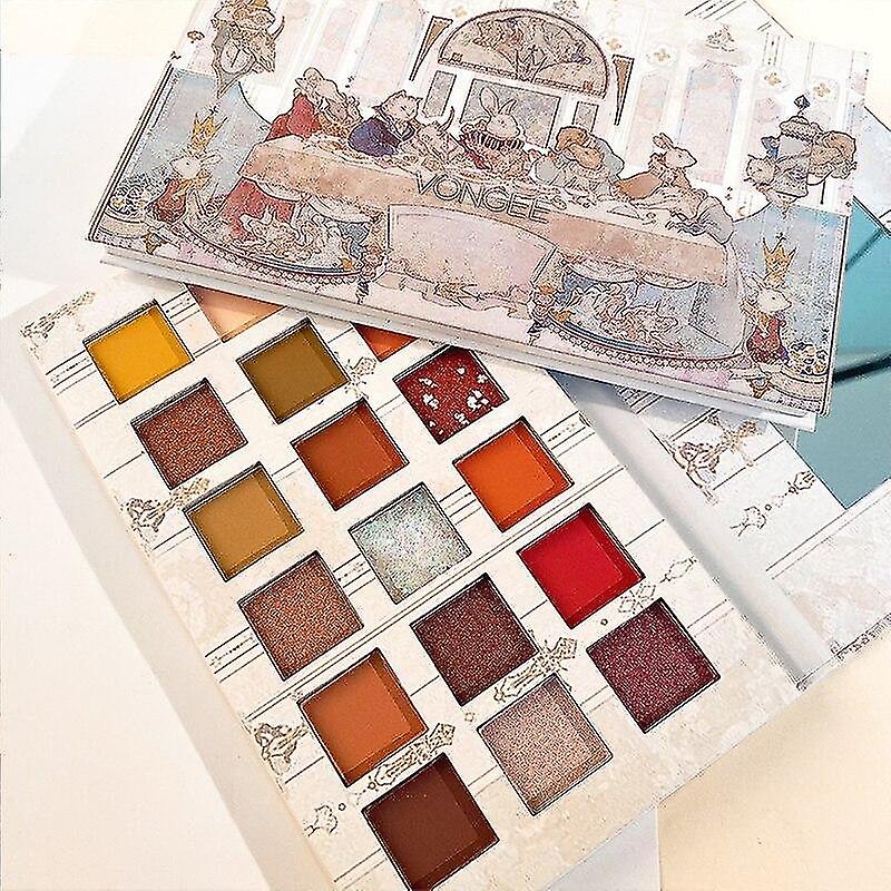 アイシャドウ18色アイシャドウパレットアース絶妙なファインパーリーマットダイヤモンドスパンコール防水アイシャドウ