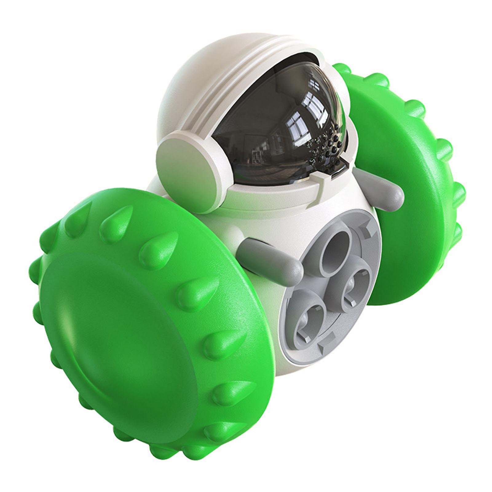 Pet Leaky Food Toy Interactive Reduce Anxiety Pet Treat Dispensing Puzzle Slow Feeder Toy for Dog Puppy Green