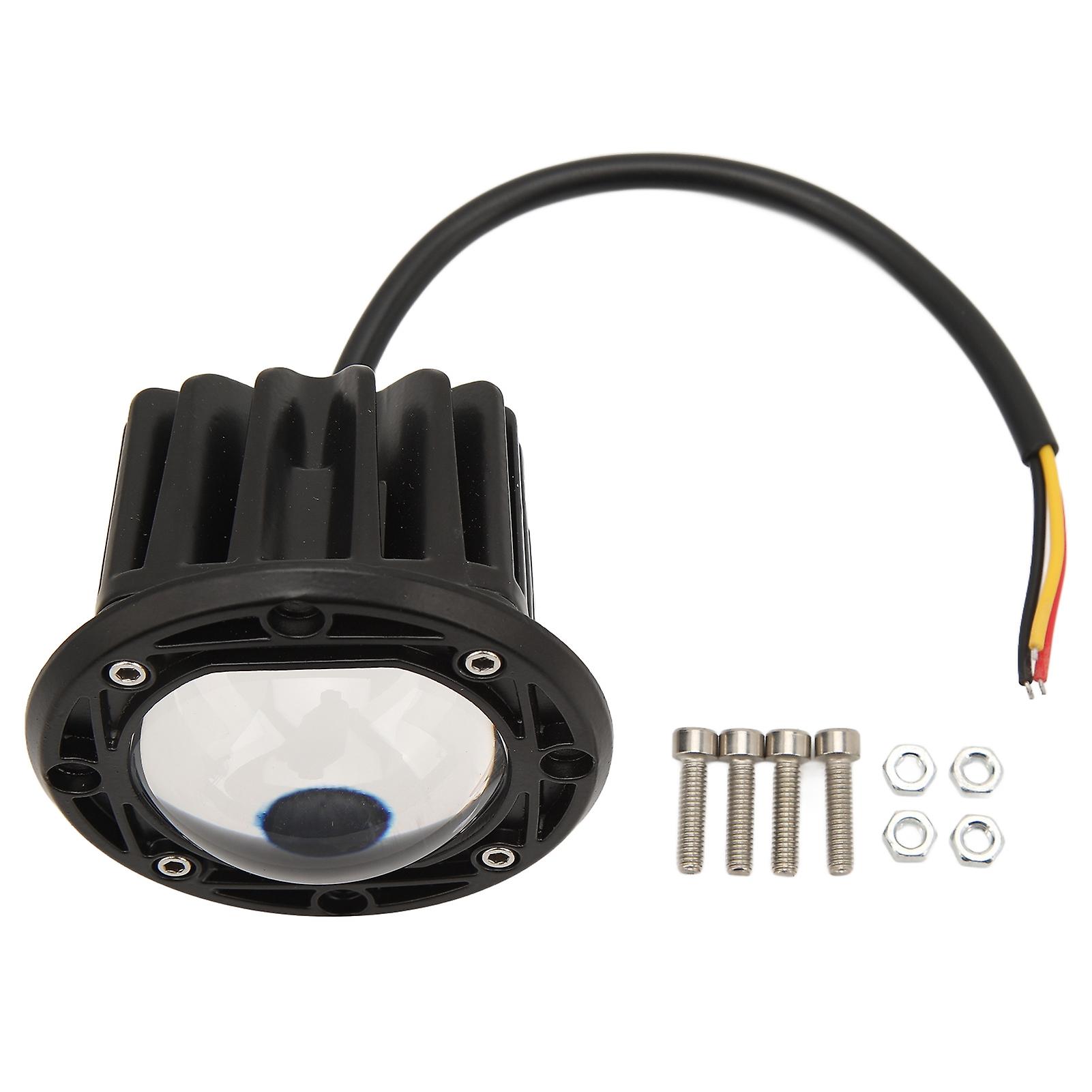 LED work light for motorcycle with 12-80V wide voltage range