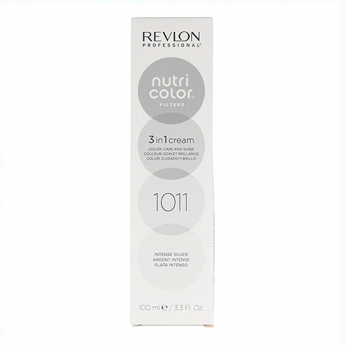 Permanent Colour Creme Revlon Nutri Color 1011 - Intense Silver Nº 1011 Intense Silver 100 ml 3-in-1