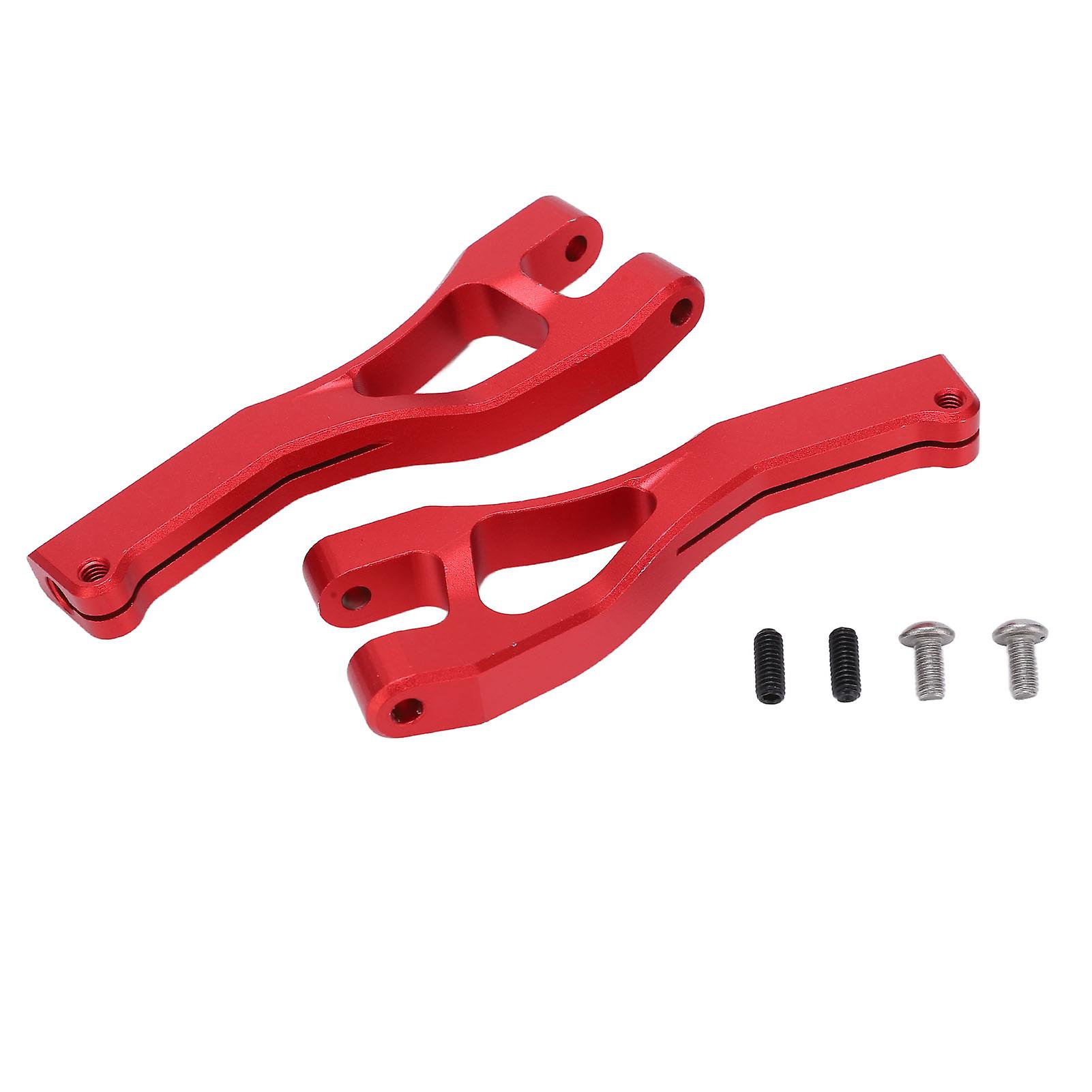 1 Pair Aluminum Alloy Front Upper Swing Arm for ARRMA MOJAVE 6S 1/7 RC Car Upgrade PartsRed