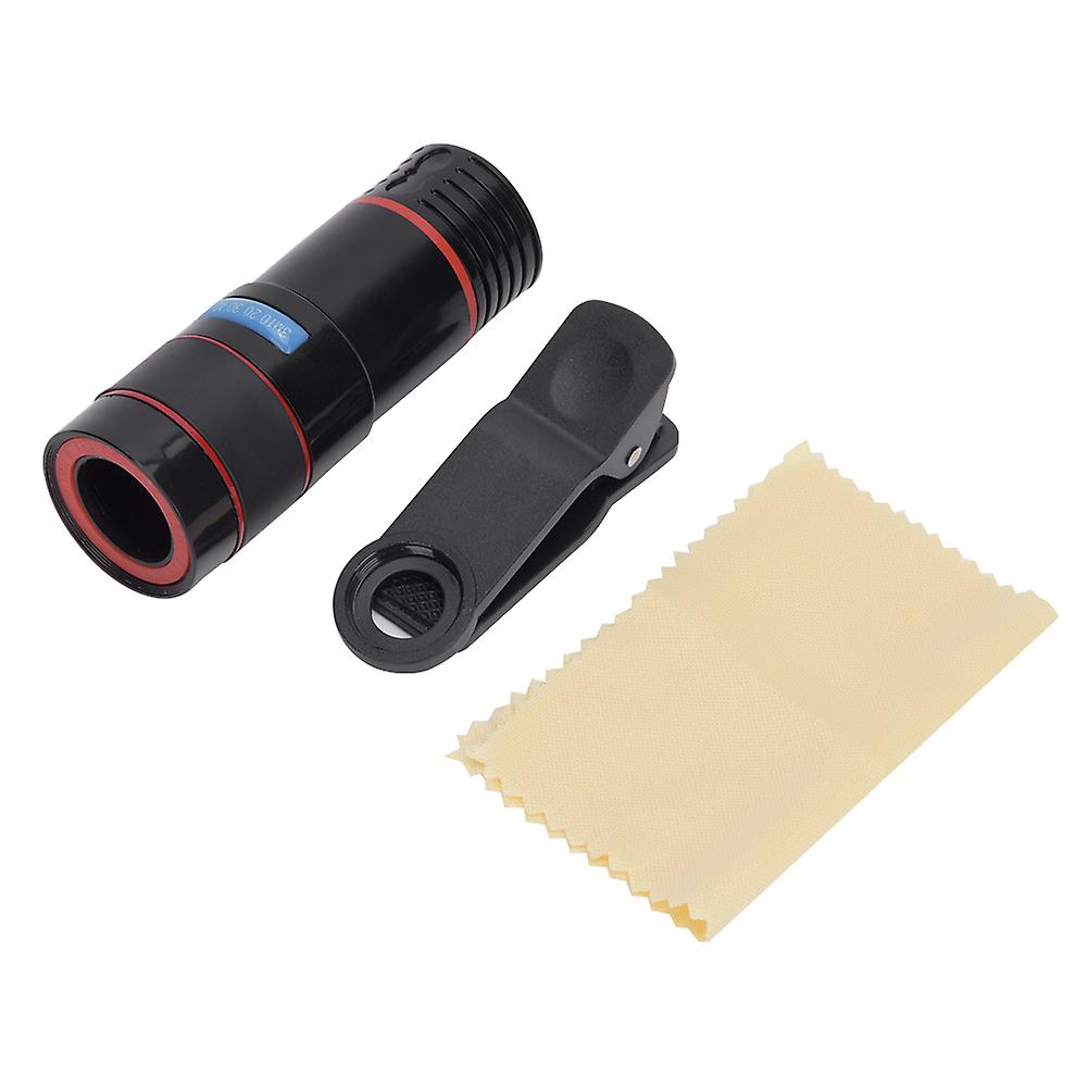 12Times Zoom High Definition Universal Mobile Phone Monocular Telescope for Distant View Shooting(12x22)(80X30mm )
