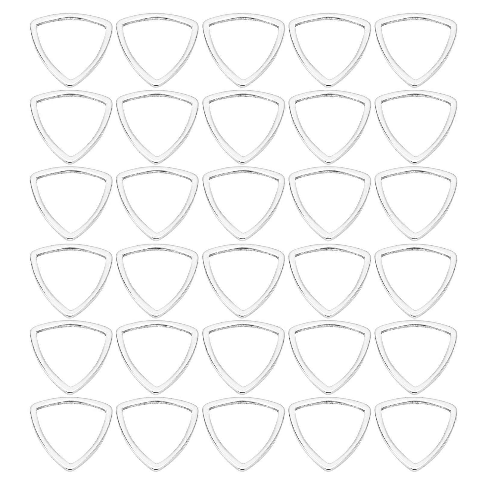 Triangular Shape Bezels - 30pcs Small Frames for Resin Craft Jewelry Supplies