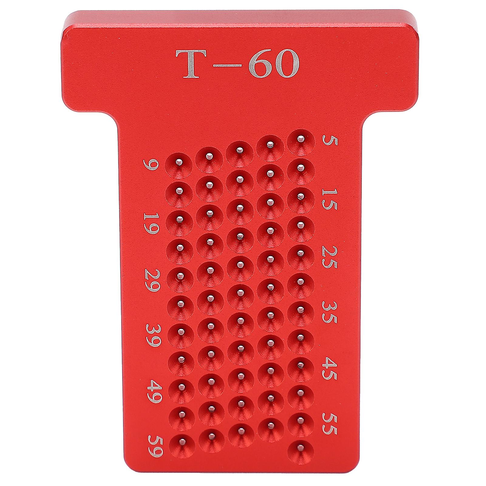 Woodworking Scriber TType Ruler Line Scribing Marking Crossedout Gauge T60 for Carpenter
