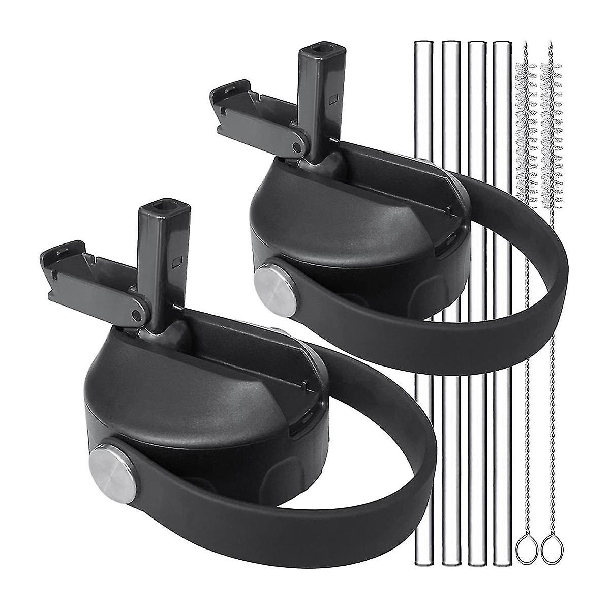 Straw Lids For Wide Mouth 32 40 Oz,flexible Handle Replacement Lid Straws