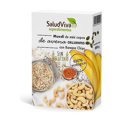 Mini crunchy oat flakes and banana chip muesli 300 g