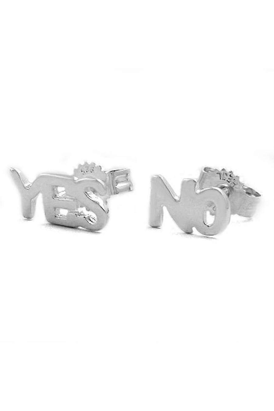 Earring Yes/no Silver 925, - Gl91486